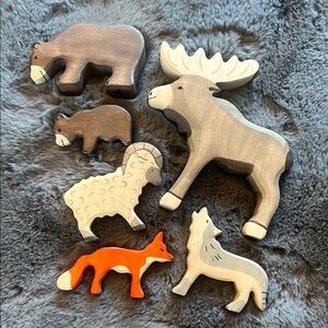 Lot of Holztiger woodland/mountain animal figurines